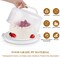 Cake Carrier with Lid and Handle, Multipurpose Cake Stand Fits 10 inch Cake, Cupcake Containers for 11 Cupcakes,Cake Holder Serves as Five Section Serving Tray, Portable Cake Carriers, White